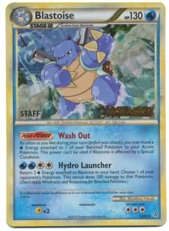 Blastoise (13/95) (Staff Prerelease Promo) [HeartGold & SoulSilver: Black Star Promos] | Good Games Modbury