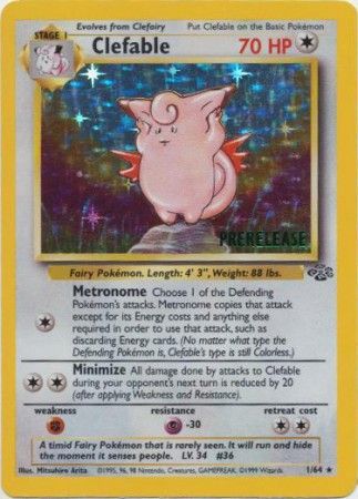 Clefable (1/64) (Prerelease Promo) [Jungle Unlimited] | Good Games Modbury