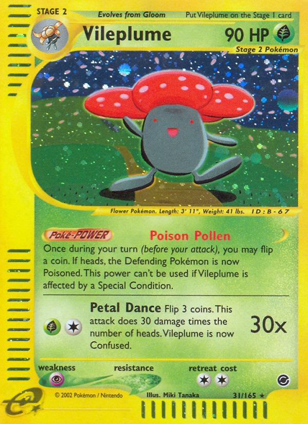 Vileplume (31/165) [Expedition: Base Set] | Good Games Modbury