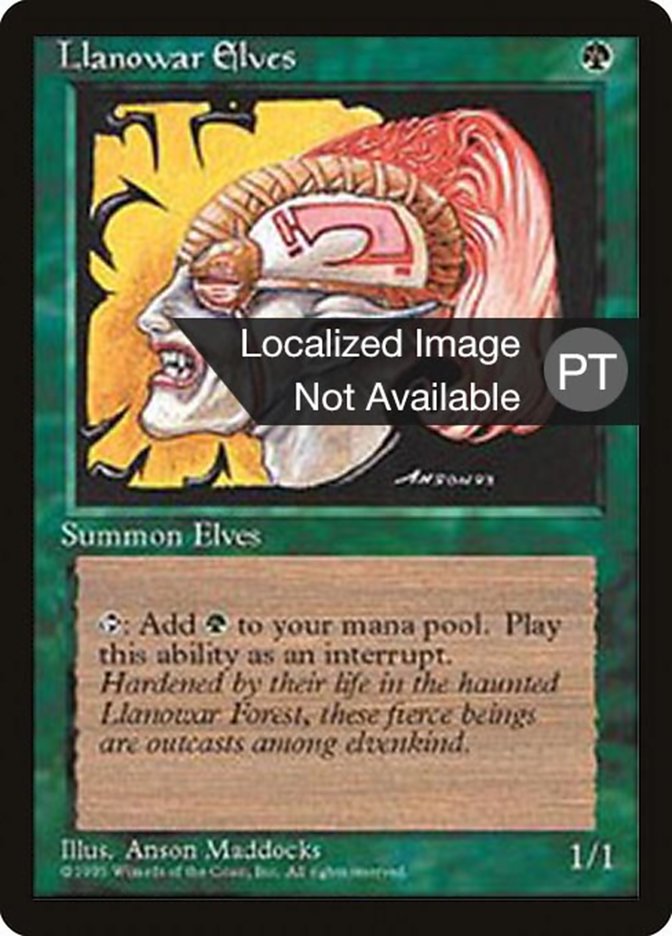 Llanowar Elves [Fourth Edition (Foreign Black Border)] | Good Games Modbury