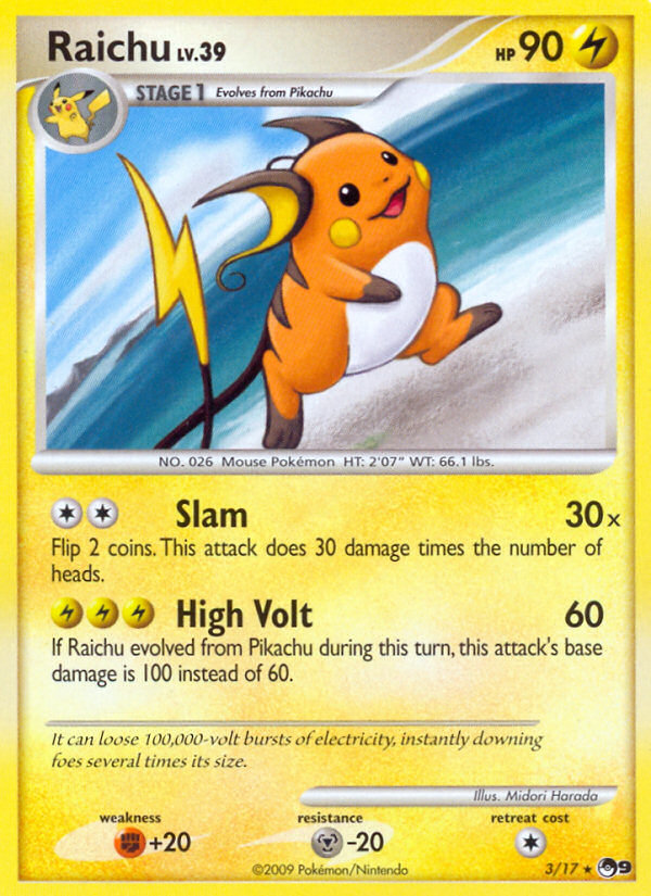 Raichu (3/17) [POP Series 9] | Good Games Modbury