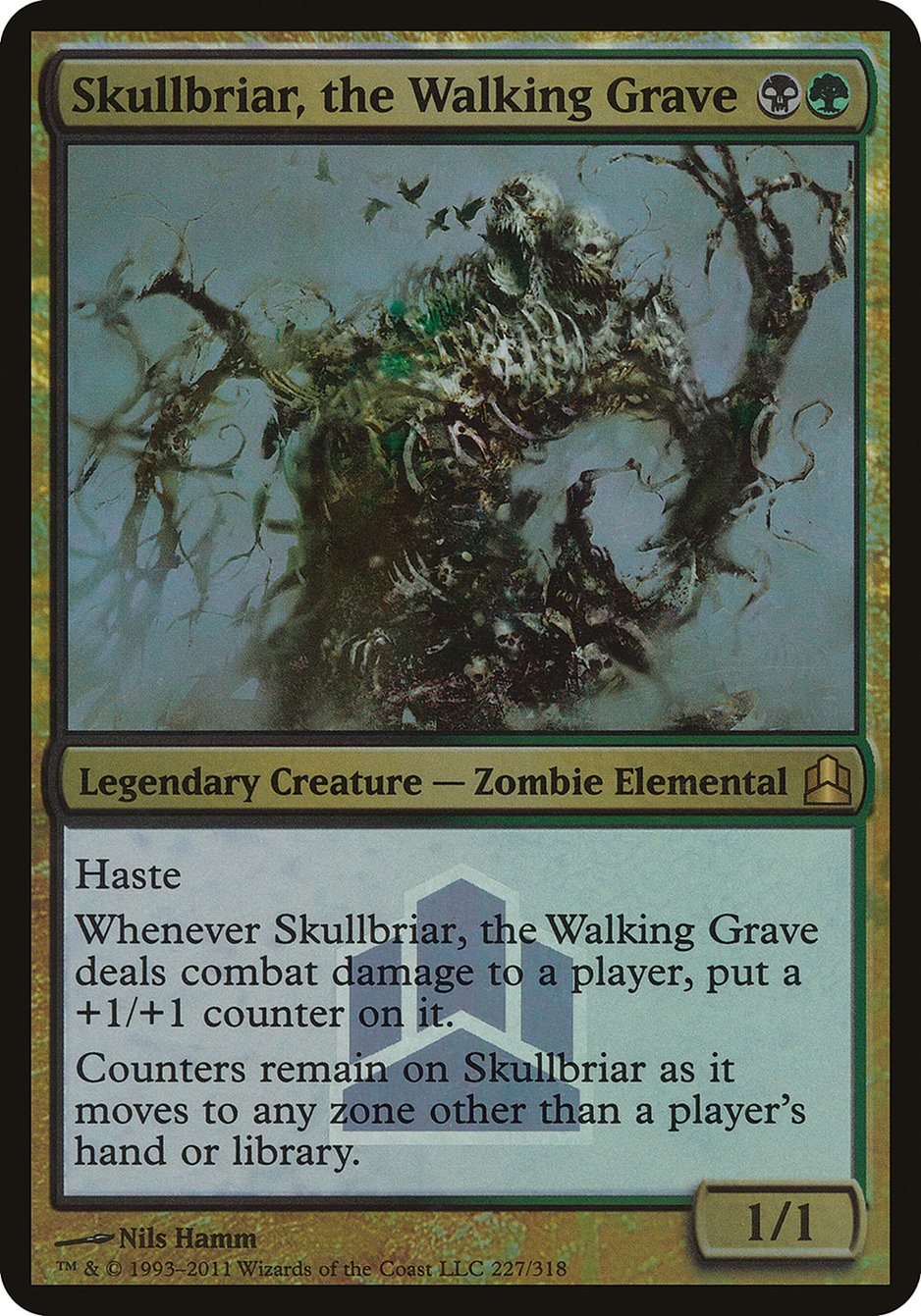 Skullbriar, the Walking Grave (Launch) (Oversized) [Commander 2011 Oversized] | Good Games Modbury