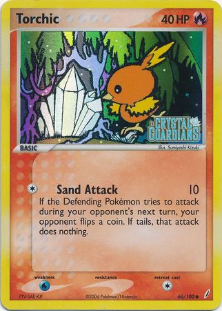 Torchic (66/100) (Stamped) [EX: Crystal Guardians] | Good Games Modbury