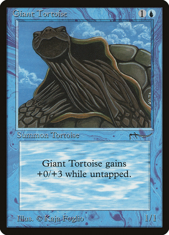 Giant Tortoise (Light Mana Cost) [Arabian Nights] | Good Games Modbury