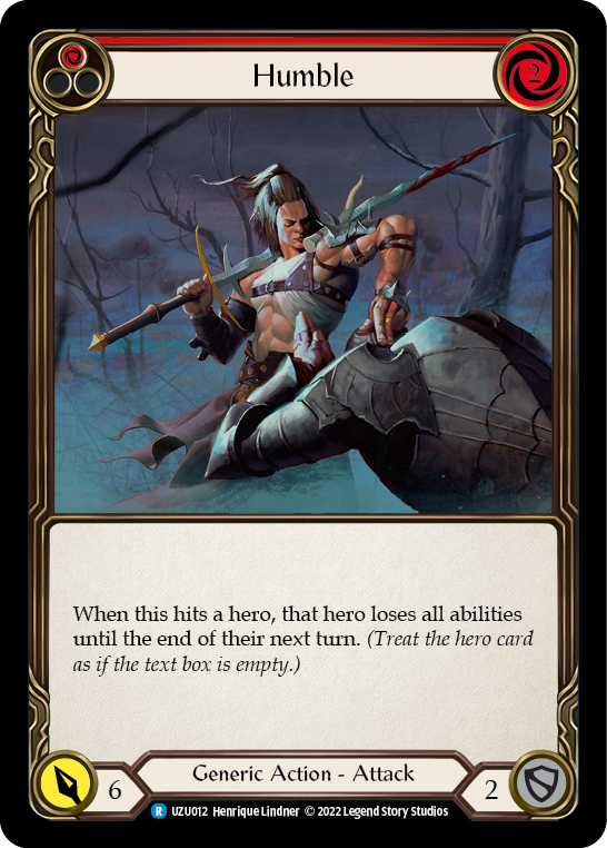 Humble (Red) [UZU012] (Outsiders Uzuri Blitz Deck) | Good Games Modbury