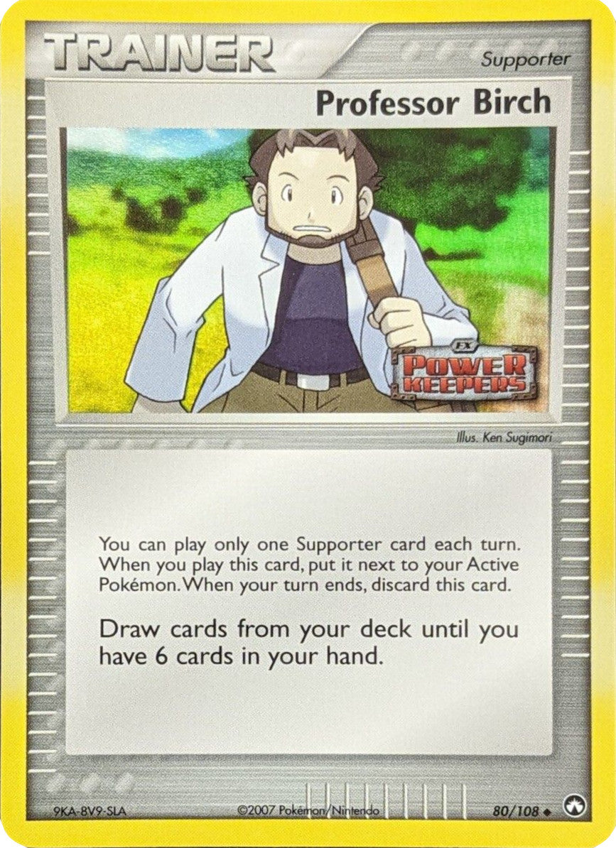 Professor Birch (80/108) (Stamped) [EX: Power Keepers] | Good Games Modbury