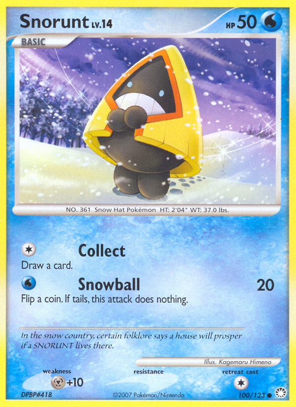 Snorunt (100/123) [Diamond & Pearl: Mysterious Treasures] | Good Games Modbury