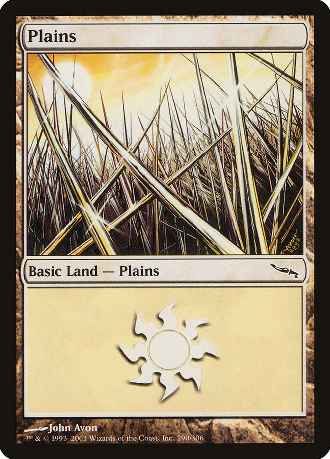 Plains (290) [Mirrodin] | Good Games Modbury