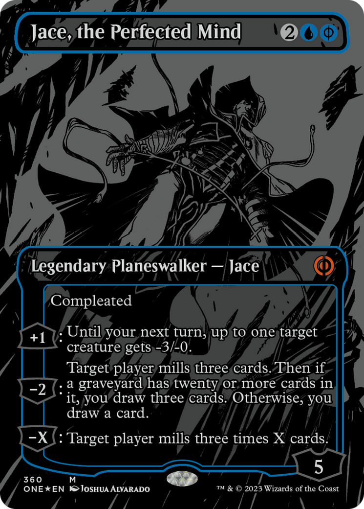 Jace, the Perfected Mind (Oil Slick Raised Foil) [Phyrexia: All Will Be One] | Good Games Modbury