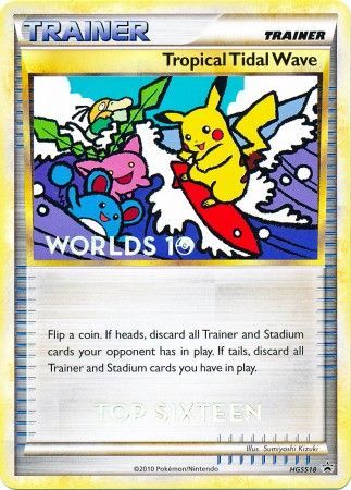 Tropical Tidal Wave (HGSS18) (Top 16) [HeartGold & SoulSilver: Black Star Promos] | Good Games Modbury