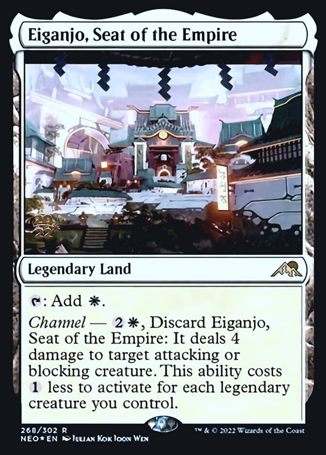 Eiganjo, Seat of the Empire [Kamigawa: Neon Dynasty Prerelease Promos] | Good Games Modbury