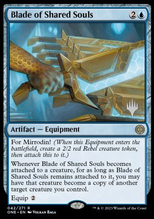Blade of Shared Souls (Promo Pack) [Phyrexia: All Will Be One Promos] | Good Games Modbury