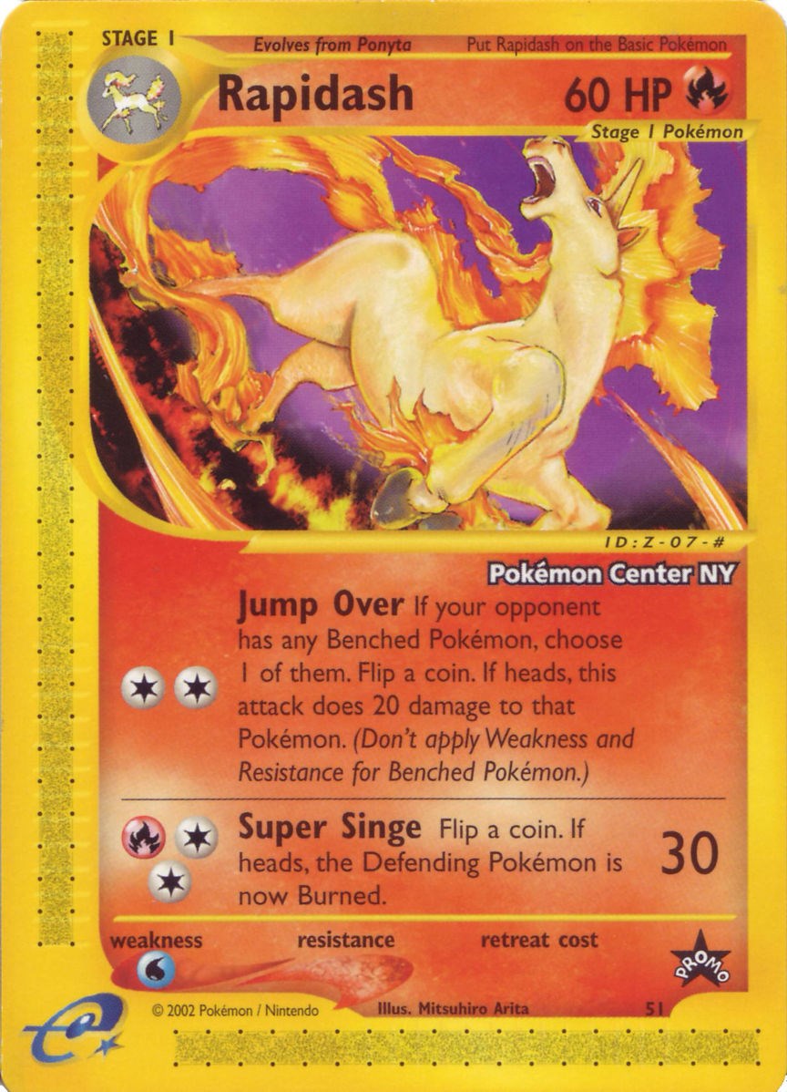 Rapidash (51) (Pokemon Center NY Promo) [Wizards of the Coast: Black Star Promos] | Good Games Modbury