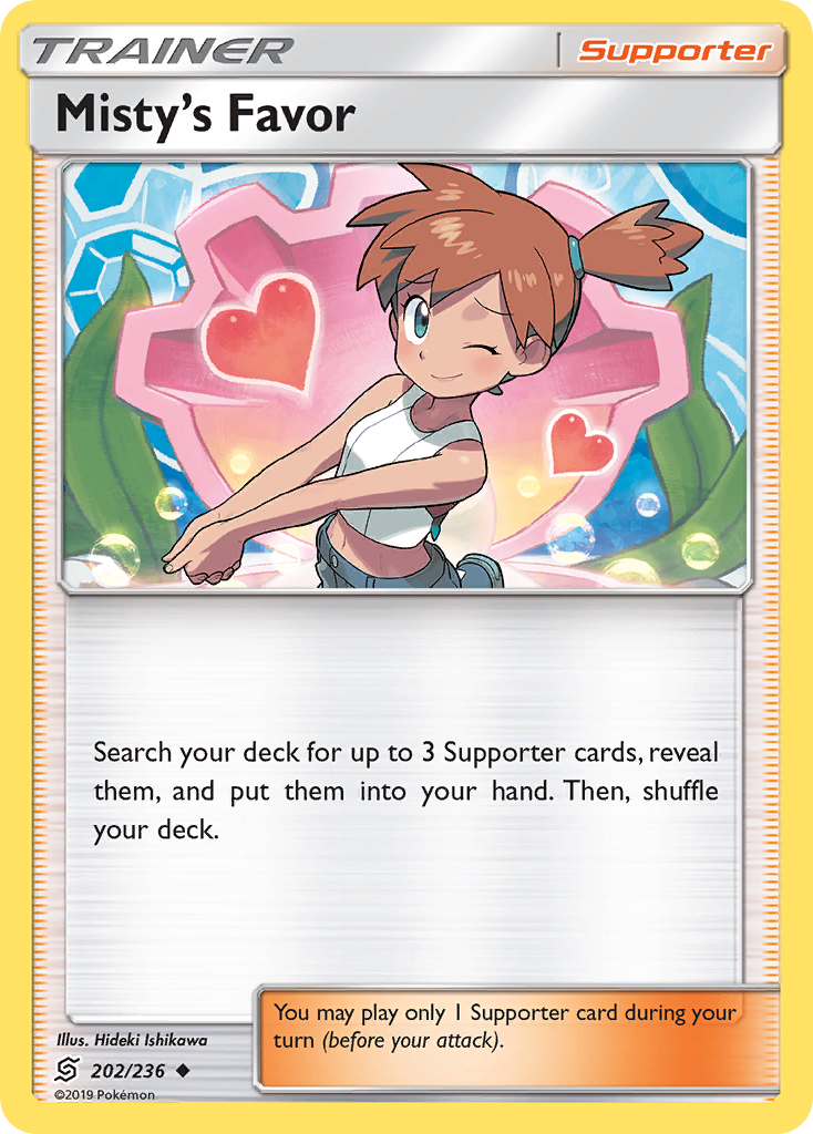 Misty's Favor (202/236) [Sun & Moon: Unified Minds] | Good Games Modbury