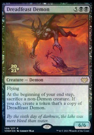 Dreadfeast Demon [Innistrad: Crimson Vow Prerelease Promos] | Good Games Modbury