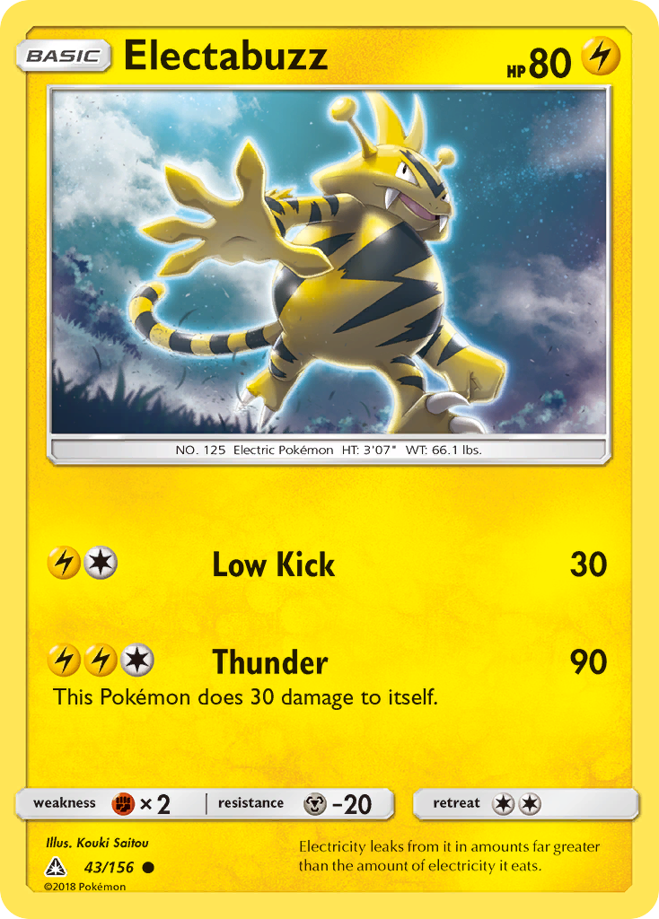 Electabuzz (43/156) [Sun & Moon: Ultra Prism] | Good Games Modbury