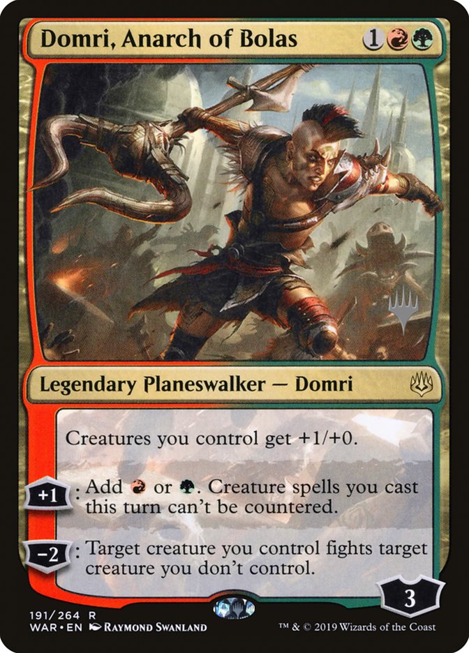 Domri, Anarch of Bolas (Promo Pack) [War of the Spark Promos] | Good Games Modbury