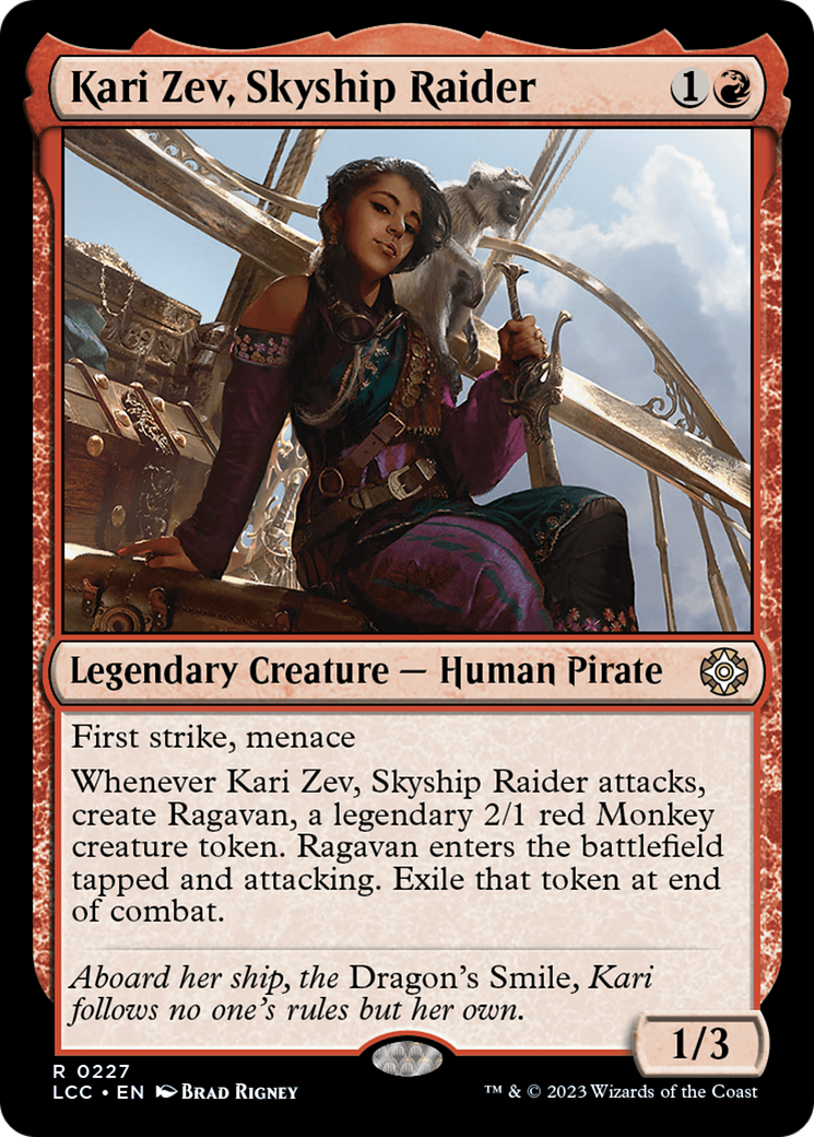 Kari Zev, Skyship Raider [The Lost Caverns of Ixalan Commander] | Good Games Modbury