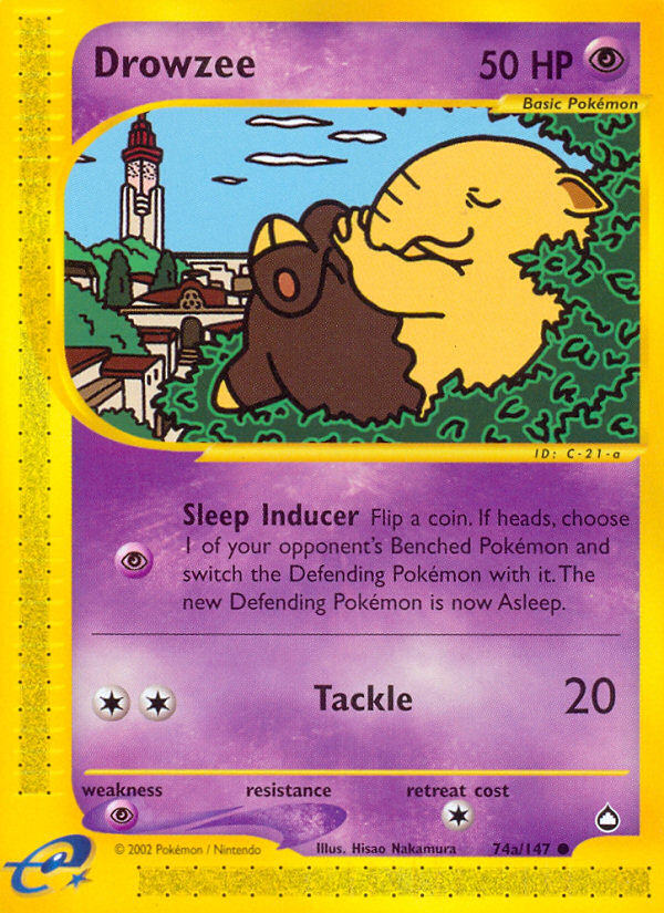 Drowzee (74a/147) [Aquapolis] | Good Games Modbury