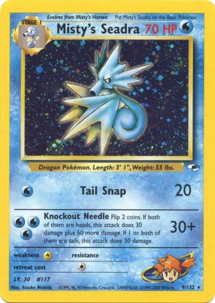 Misty's Seadra (9/132) [Gym Heroes Unlimited] | Good Games Modbury