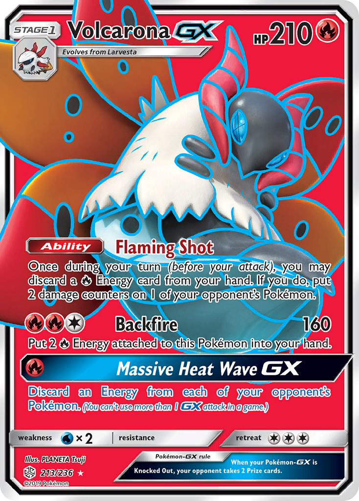 Volcarona GX (213/236) [Sun & Moon: Cosmic Eclipse] | Good Games Modbury