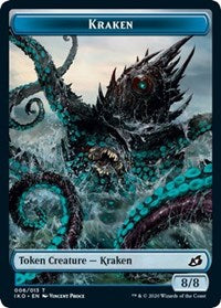 Kraken // Human Soldier (005) Double-Sided Token [Ikoria: Lair of Behemoths Tokens] | Good Games Modbury