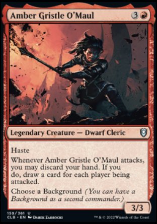 Amber Gristle O'Maul [Commander Legends: Battle for Baldur's Gate] | Good Games Modbury
