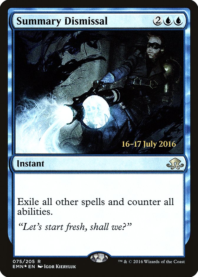 Summary Dismissal [Eldritch Moon Prerelease Promos] | Good Games Modbury