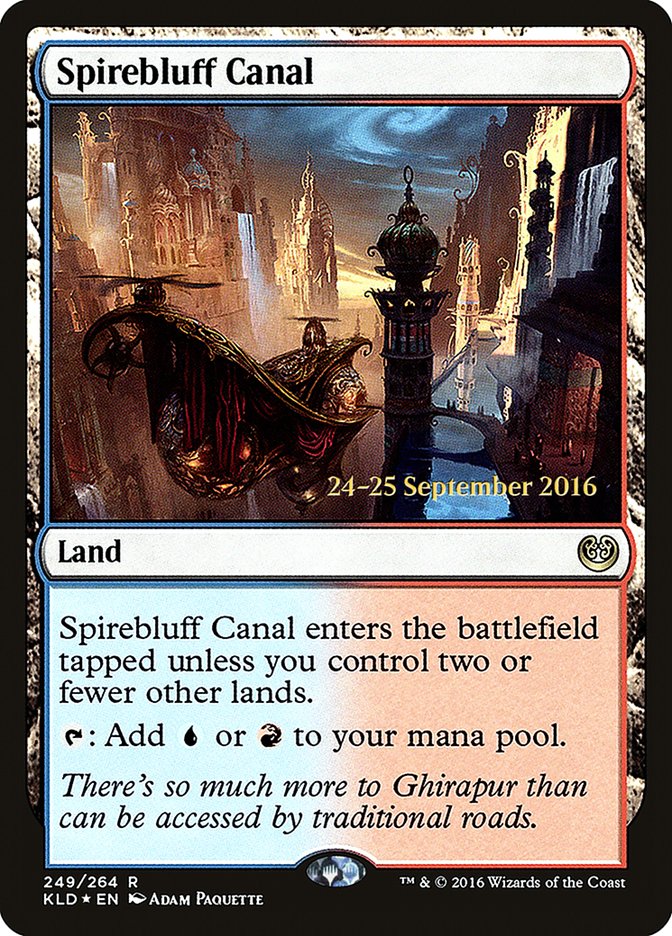 Spirebluff Canal [Kaladesh Prerelease Promos] | Good Games Modbury