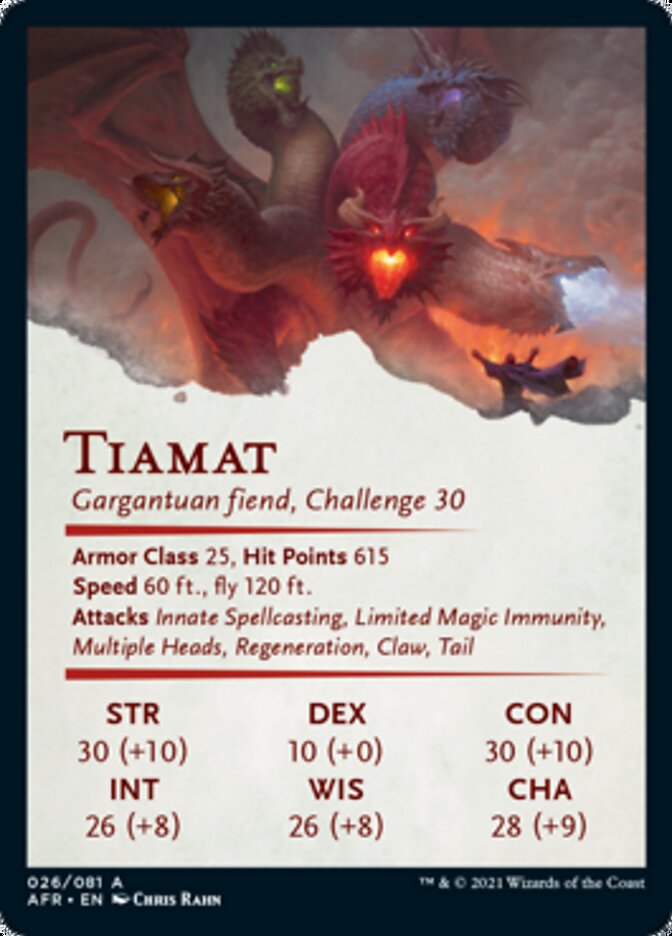 Tiamat Art Card [Dungeons & Dragons: Adventures in the Forgotten Realms Art Series] | Good Games Modbury