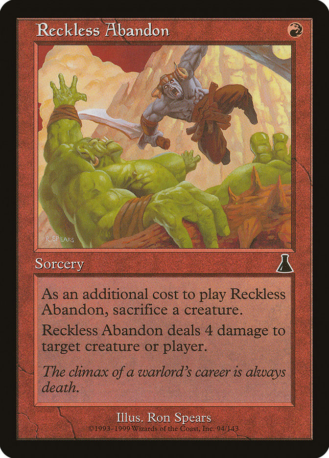 Reckless Abandon [Urza's Destiny] | Good Games Modbury