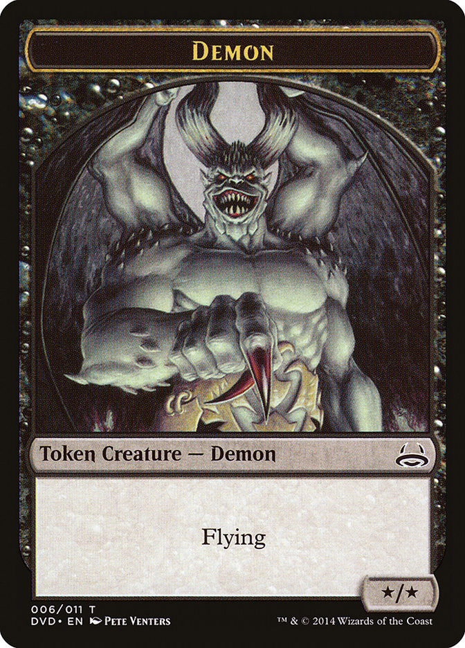 Demon Token (Divine vs. Demonic) [Duel Decks Anthology Tokens] | Good Games Modbury