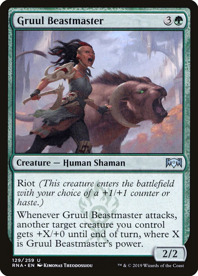 Gruul Beastmaster [Ravnica Allegiance] | Good Games Modbury