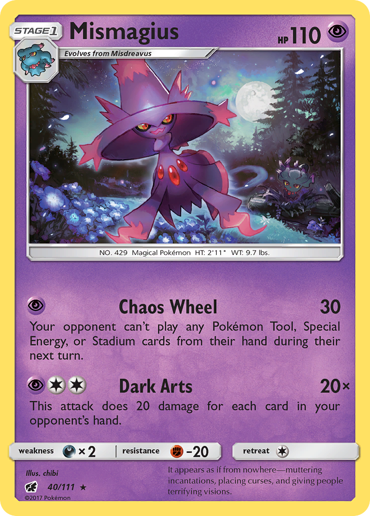 Mismagius (40/111) [Sun & Moon: Crimson Invasion] | Good Games Modbury
