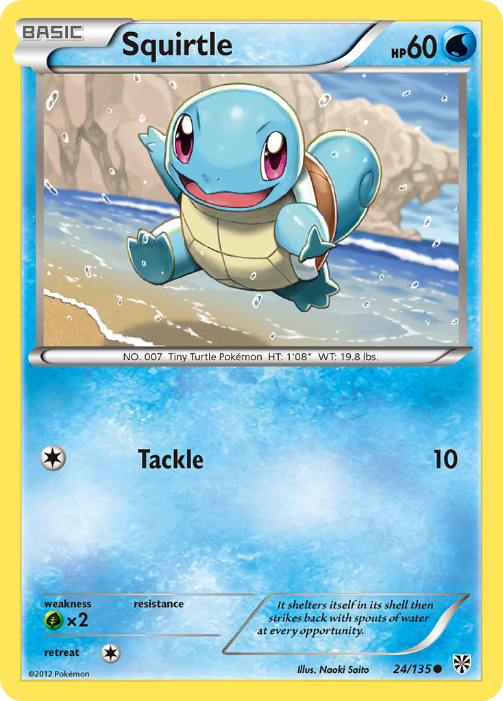 Squirtle (24/135) [Black & White: Plasma Storm] | Good Games Modbury