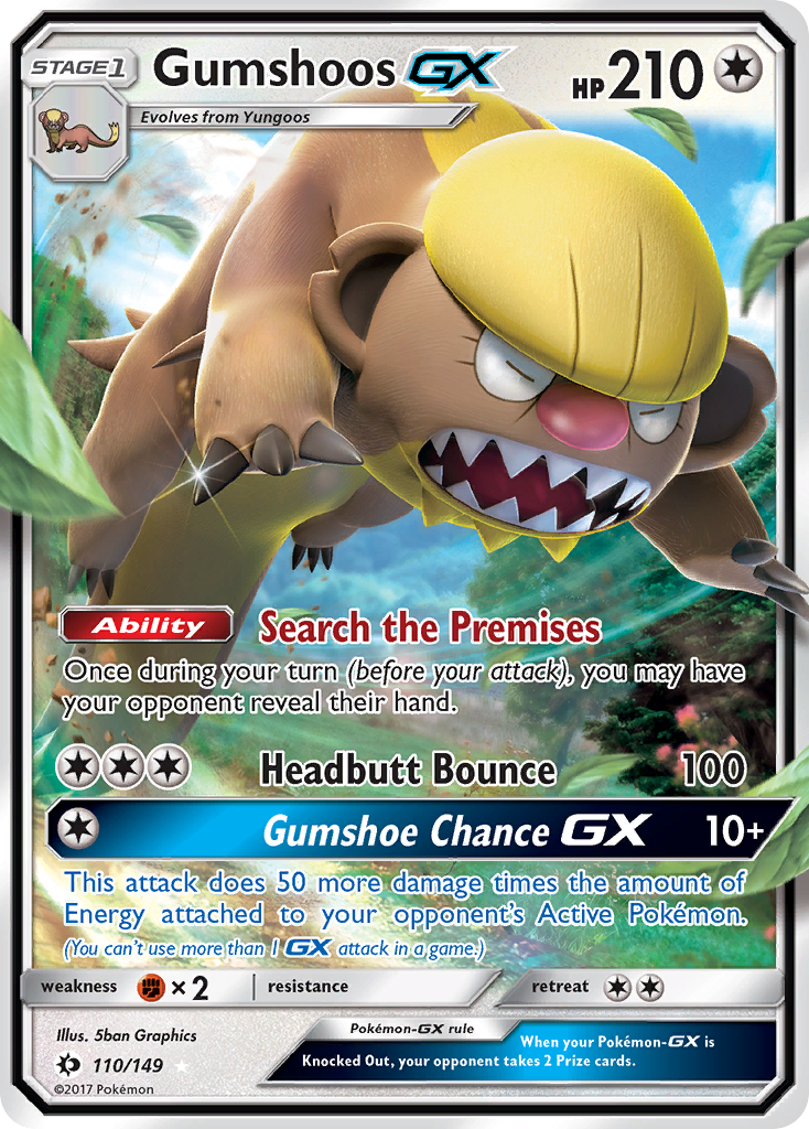 Gumshoos GX (110/149) [Sun & Moon: Base Set] | Good Games Modbury