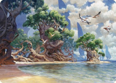 Yavimaya Coast Art Card [Dominaria United Art Series] | Good Games Modbury