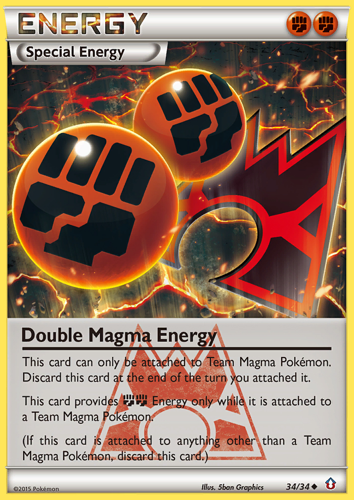 Double Magma Energy (34/34) [XY: Double Crisis] | Good Games Modbury