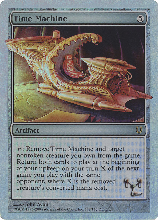 Time Machine (Alternate Foil) [Unhinged] | Good Games Modbury