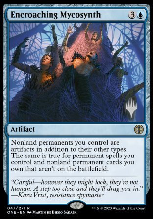 Encroaching Mycosynth (Promo Pack) [Phyrexia: All Will Be One Promos] | Good Games Modbury