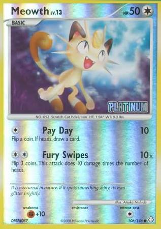 Meowth (106/146) [Burger King Promos: 2009 Collection] | Good Games Modbury