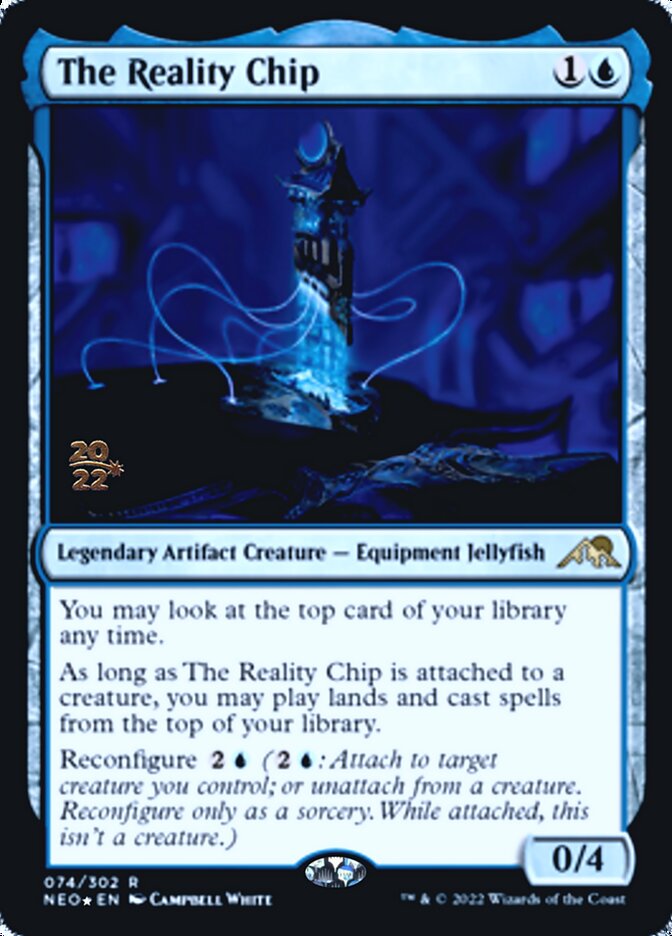 The Reality Chip [Kamigawa: Neon Dynasty Prerelease Promos] | Good Games Modbury