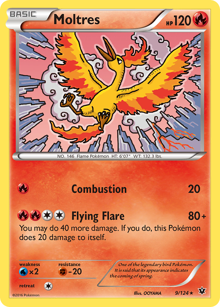 Moltres (9/124) [XY: Fates Collide] | Good Games Modbury