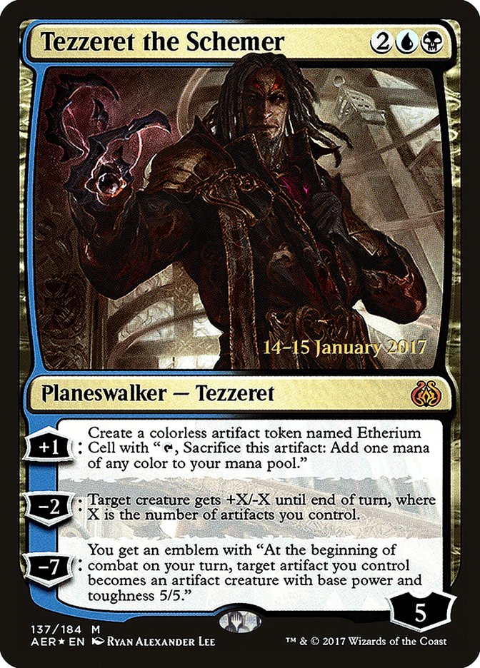 Tezzeret the Schemer [Aether Revolt Prerelease Promos] | Good Games Modbury