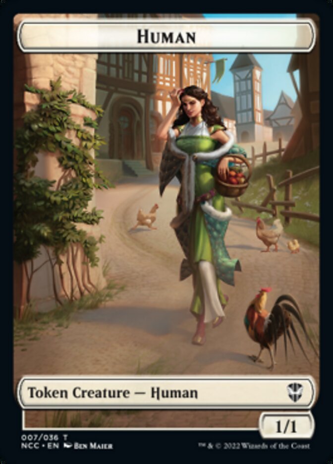 Eldrazi Spawn // Human Double-Sided Token [Streets of New Capenna Commander Tokens] | Good Games Modbury