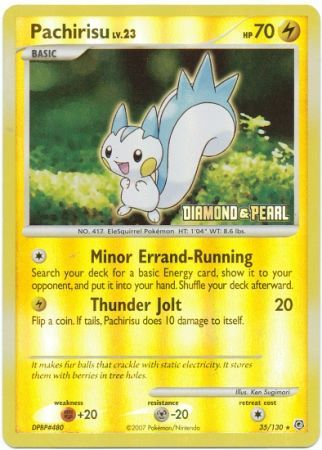 Pachirisu (35/130) [Burger King Promos: 2008 Collection] | Good Games Modbury