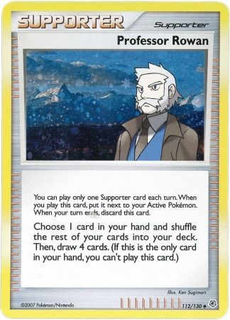 Professor Rowan (112/130) (Cosmos Holo) [Diamond & Pearl: Base Set] | Good Games Modbury