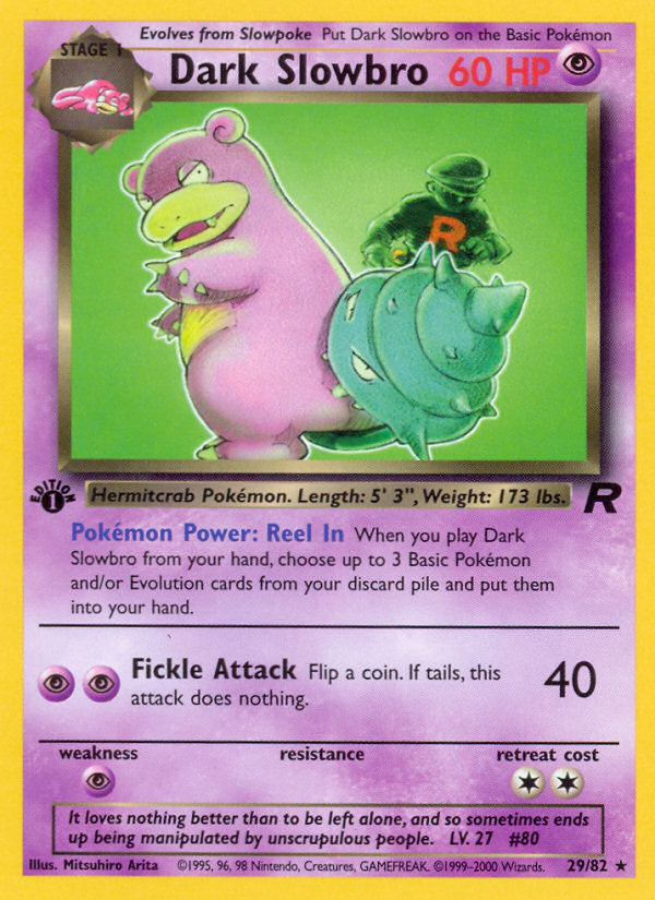 Dark Slowbro (29/82) [Team Rocket 1st Edition] | Good Games Modbury