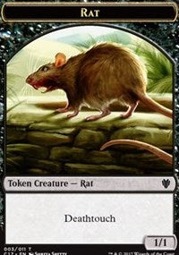 Rat // Cat Double-Sided Token [Commander 2017 Tokens] | Good Games Modbury