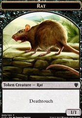 Rat // Cat Double-Sided Token [Commander 2017 Tokens] | Good Games Modbury